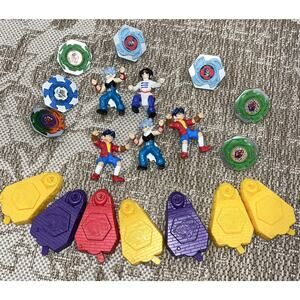 Vintage Burger King BeyBlade Spin Champs 2002 BK Lot Of 19 Bey blade Toys